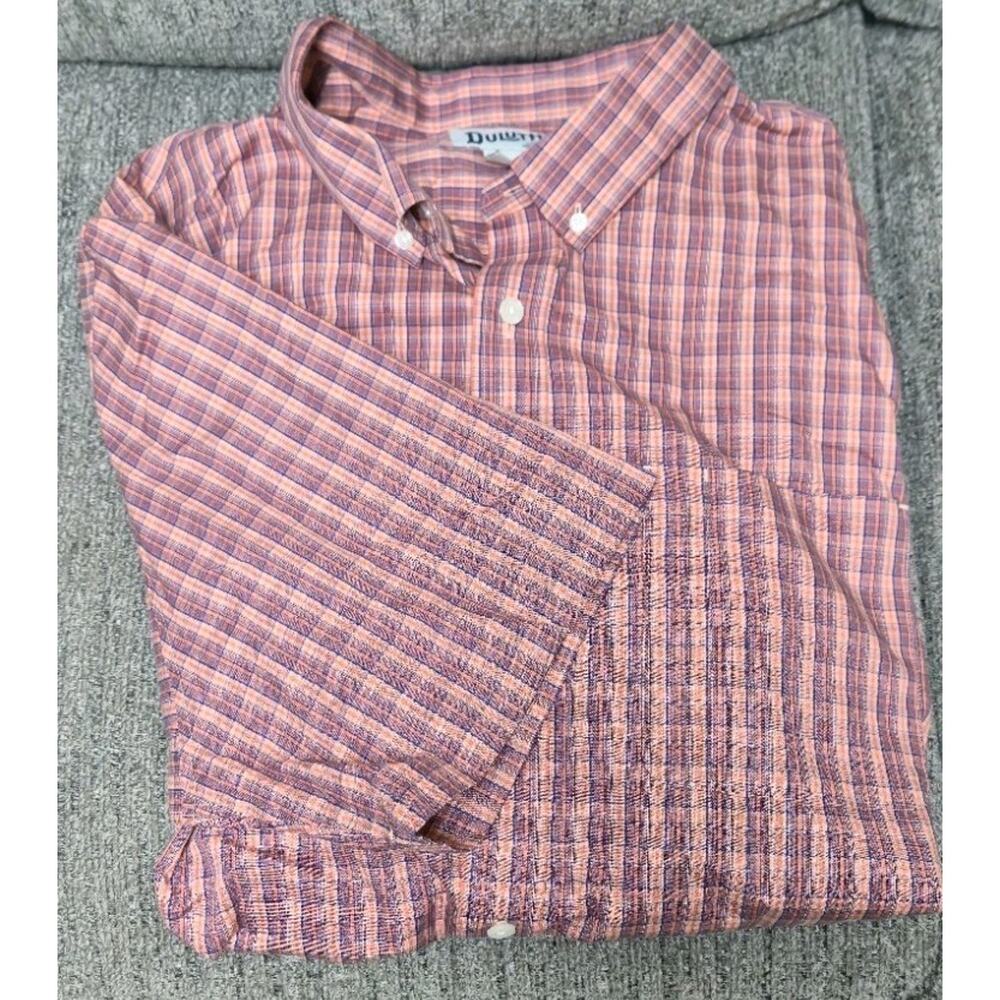 Duluth Men's 2XL Plaid Cotton Short Sleeve Button Shirt